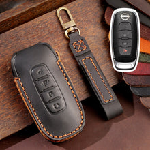 Load image into Gallery viewer, For Nissan Teana / Ariya 4-button Start Hallmo Car Cowhide Leather Key Protective Cover Key Case, 4-button Start