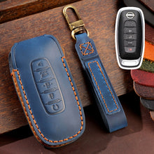 Load image into Gallery viewer, For Nissan Teana / Ariya 5-button Start Hallmo Car Cowhide Leather Key Protective Cover Key Case, 5-button Start