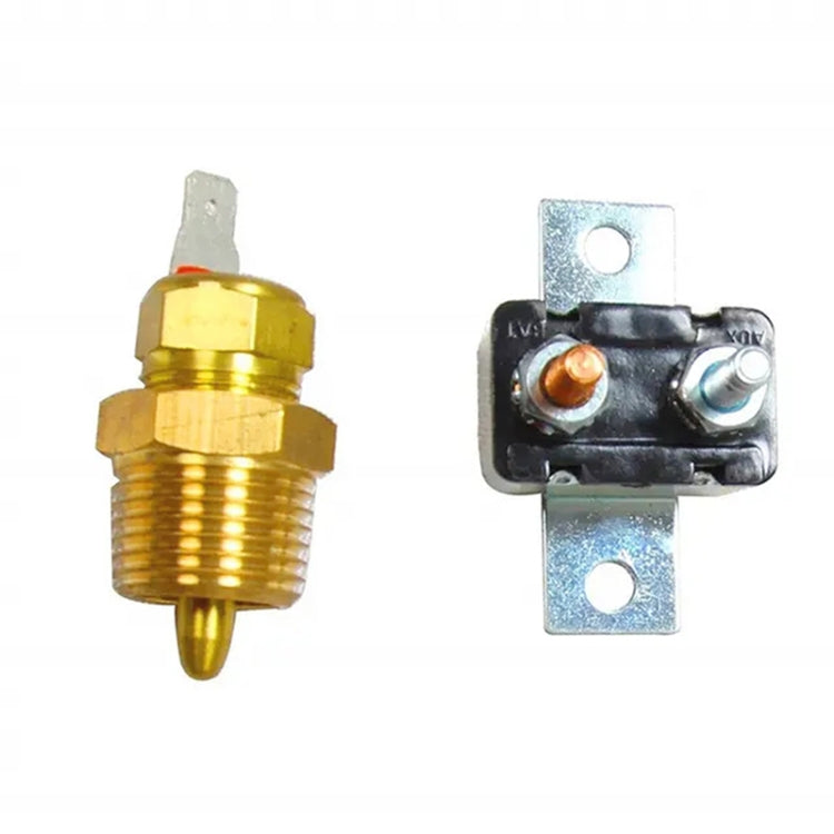 Car 12V 40A 175-185 Degree Electric Cooling Fan Thermostat Temperature Sensor Switch Set, 12V 40A