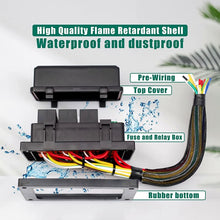 Load image into Gallery viewer, 24V 5 Pin Car 6 Slots Waterproof Relay Fuse Box with Cable, 24V 5 Pin