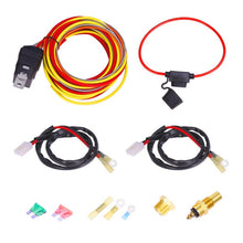 Load image into Gallery viewer, Car 12V 40A 165-185 Degree Electric Cooling Fan Thermostat Temperature Sensor Switch Set, 12V 40A 165-185 Degree