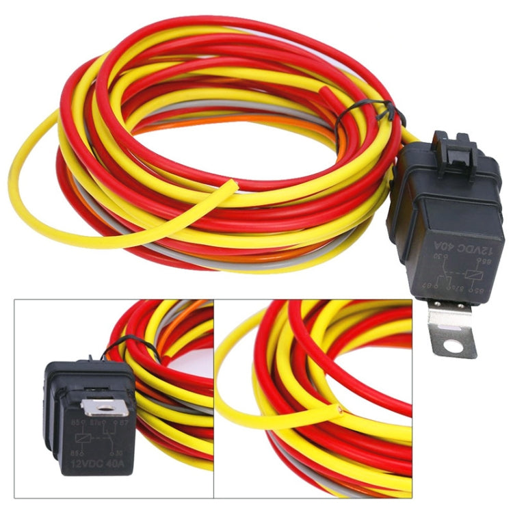 Car 12V 40A 165-185 Degree Electric Cooling Fan Thermostat Temperature Sensor Switch Set, 12V 40A 165-185 Degree