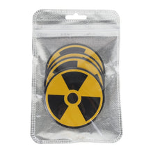 Load image into Gallery viewer, 4 in 1 Car Wheel Hub Decorative Sticker, Diameter: 5.8cm, Black + Yellow
