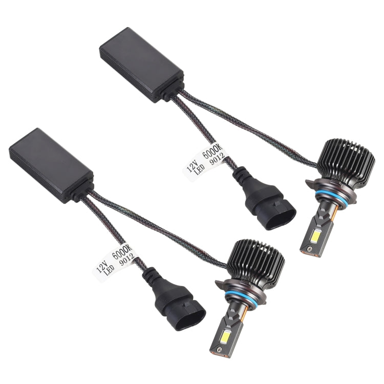 K11 1 Pair 9012 12V / 85W / 6000K / 9000LM Car LED Headlight, 9012