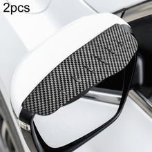 Load image into Gallery viewer, Car Rear View Mirror Rain Eyebrow Cover Catering Mirror PVC Carbon Fiber Pattern Rain Shield, DM-119