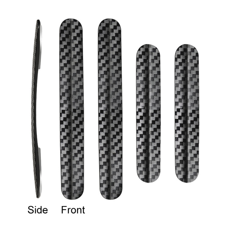 4 in 1 Car Door Anti-Static PC Carbon Fiber Anti-Collision Strip, Carbon Fiber Anti-Collision Strip