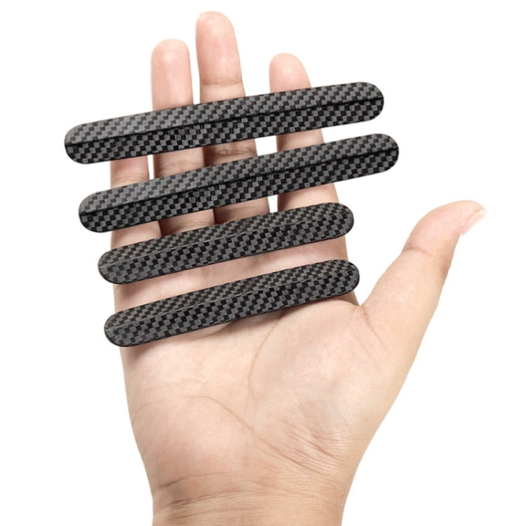 4 in 1 Car Door Anti-Static PC Carbon Fiber Anti-Collision Strip, Carbon Fiber Anti-Collision Strip