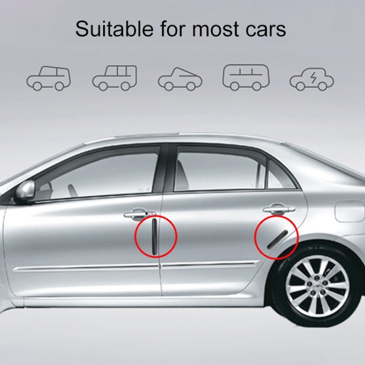 4 in 1 Car Door Anti-Static PC Carbon Fiber Anti-Collision Strip, Carbon Fiber Anti-Collision Strip