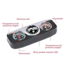 Load image into Gallery viewer, LC-3 3 in 1 Multifunctional Car Compass &amp; Compass Ball &amp; Thermometer, LC-3