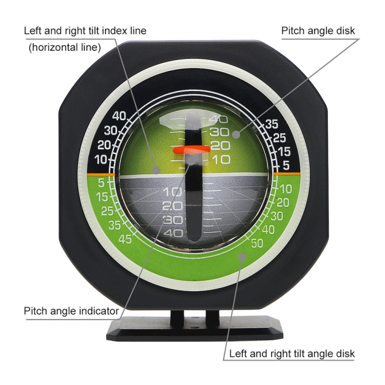 PDY-5 Car Inclinometer Level Meter Car Decoration with LED Light, PDY-5
