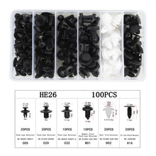 Load image into Gallery viewer, 100 in 1 Universal Car Plastic Fasteners Rivet Clips Set, 100 PCS