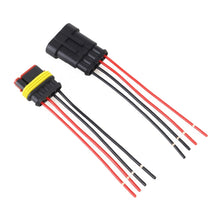 Load image into Gallery viewer, 10pcs 3P Car Waterproof Plug Car Connector Plug-In, Length：10cm, 4P