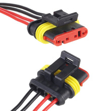 Load image into Gallery viewer, 10pcs 3P Car Waterproof Plug Car Connector Plug-In, Length：10cm, 4P