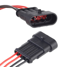 Load image into Gallery viewer, 10pcs 3P Car Waterproof Plug Car Connector Plug-In, Length：10cm, 4P