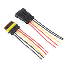 Load image into Gallery viewer, 10pcs 4P Car Waterproof Plug Car Connector Plug-In, Length：10cm, 5P