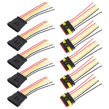 Load image into Gallery viewer, 10pcs 5P Car Waterproof Plug Car Connector Plug-In, Length：10cm, 6P