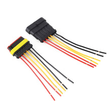 Load image into Gallery viewer, 10pcs 5P Car Waterproof Plug Car Connector Plug-In, Length：10cm, 6P