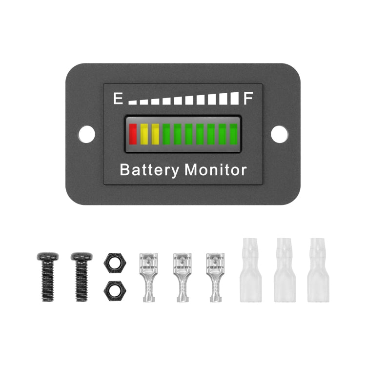 BM210 Electric Vehicles / Golf Carts LED Battery Indicator Adjustable Voltage 12V-72V, BM210