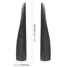 Load image into Gallery viewer, 1 Pair Car Carbon Fiber Silicone Bumper Strip, Style: Short, Carbon Fiber