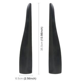 1 Pair Car Solid Color Silicone Bumper Strip, Style: Long, Solid Color