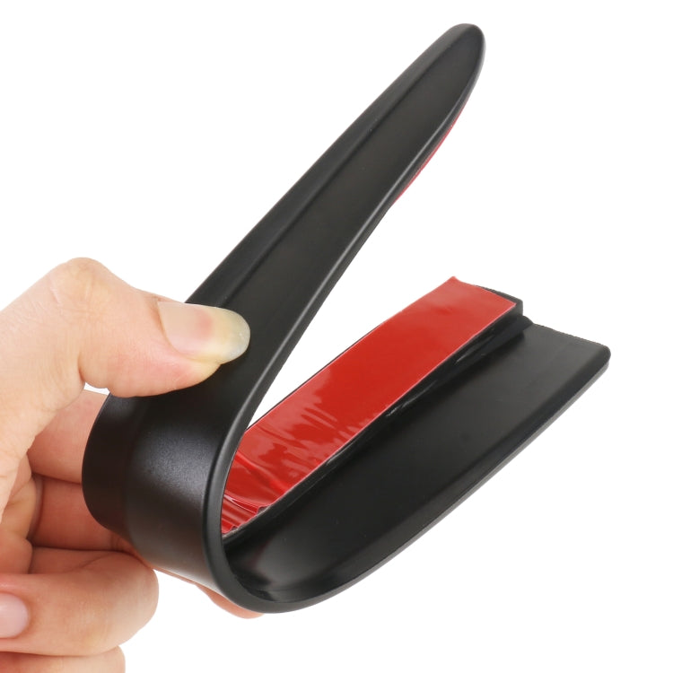 1 Pair Car Solid Color Silicone Bumper Strip, Style: Long, Solid Color