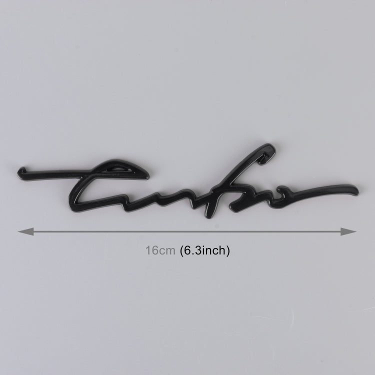 Car Personalized Aluminum Alloy Decorative Stickers, Size: 16x3.5x04cm