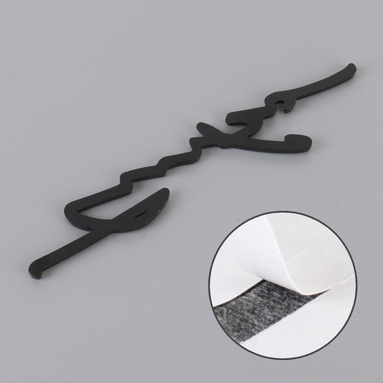 Car Personalized Aluminum Alloy Decorative Stickers, Size: 16x3.5x04cm