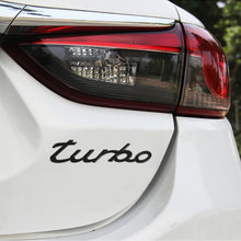 Load image into Gallery viewer, Car TURBO Personalized Aluminum Alloy Decorative Stickers, Size: 13x3x0.3cm