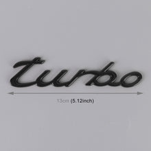 Load image into Gallery viewer, Car TURBO Personalized Aluminum Alloy Decorative Stickers, Size: 13x3x0.3cm