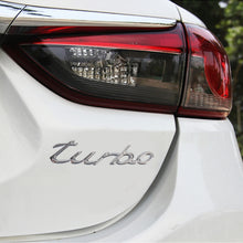 Load image into Gallery viewer, Car TURBO Personalized Aluminum Alloy Decorative Stickers, Size: 13x3x0.3cm