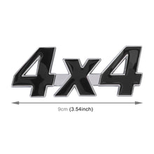 Load image into Gallery viewer, Car Number 4 x 4 Personalized Aluminum Alloy Decorative Sticker, Size: 9 x 3.5 x 2.3cm