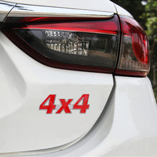 Load image into Gallery viewer, Car Number 4 x 4 Personalized Aluminum Alloy Decorative Sticker, Size: 9 x 3.5 x 2.3cm