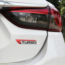 Load image into Gallery viewer, 1 Pair Car Turbo Personalized Aluminum Alloy Decorative Stickers, Size: 11.5 x 2.5 x 0.5cm, Turbo