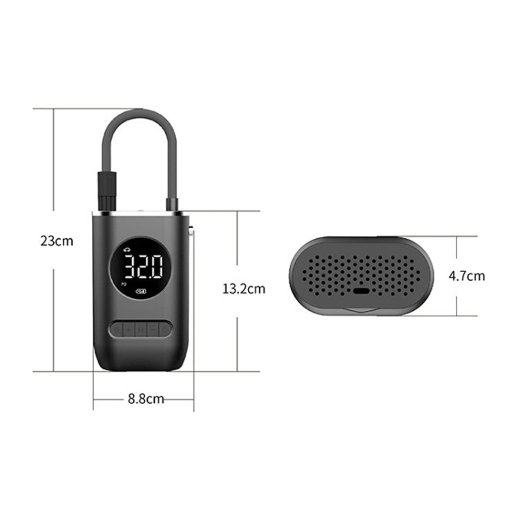 Car Portable Mini Wireless Digital Display Tire Inflator Pump, Digital Display