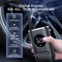 Load image into Gallery viewer, Car Portable Mini Wireless Digital Display Tire Inflator Pump, Digital Display