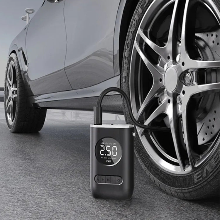 Car Portable Mini Wireless Digital Display Tire Inflator Pump, Digital Display