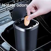 Load image into Gallery viewer, Car Center Armrest Storage Box Push-type Trash Can with Lid