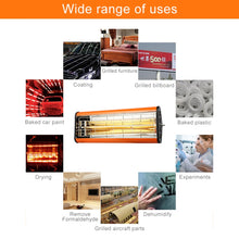 Load image into Gallery viewer, 220V 1050W Heat Light Infrared Dryer Spray Paint Heating Curing Lamp Baking Booth Heater, UK Plug, 1050W, UK Plug
