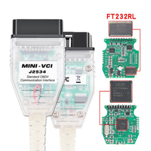 Load image into Gallery viewer, USB to OBD2 16 Pin MINI VCI FT232RL Single Diagnostic Cable for Toyota TIS Techstream, FT232RL