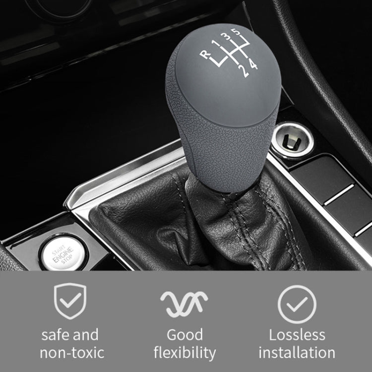 For Volkswagen 6-speed Car Silicone Dustproof Shift Knob Gear Protective Cover
