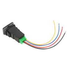 Load image into Gallery viewer, TS-202 For Toyota Blue-green Light Car Small Dual Control Switch with Lock, with Lock 5