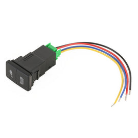 TS-202 For Toyota Blue-green Light Car Small Dual Control Switch with Lock, with Lock 5