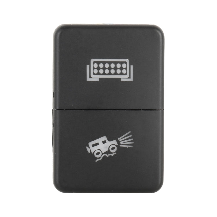TS-202 For Toyota Blue-green Light Car Small Dual Control Switch with Lock, with Lock 5