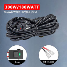 Load image into Gallery viewer, D0034 Off-road Vehicle 300W Round Waterproof Switch Light Wiring Harness, D0034