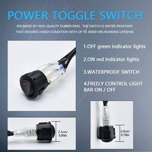 Load image into Gallery viewer, D0034 Off-road Vehicle 300W Round Waterproof Switch Light Wiring Harness, D0034