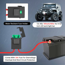 Load image into Gallery viewer, D0034 Off-road Vehicle 300W Round Waterproof Switch Light Wiring Harness, D0034