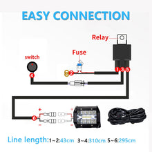 Load image into Gallery viewer, D0034 Off-road Vehicle 300W Round Waterproof Switch Light Wiring Harness, D0034