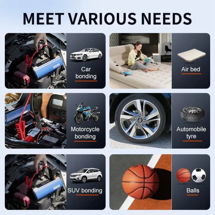 TS03C 6000mAh + EVA Bag Car Emergency Start Power Supply Air Pump Integrated Machine, Low Version, Low Version