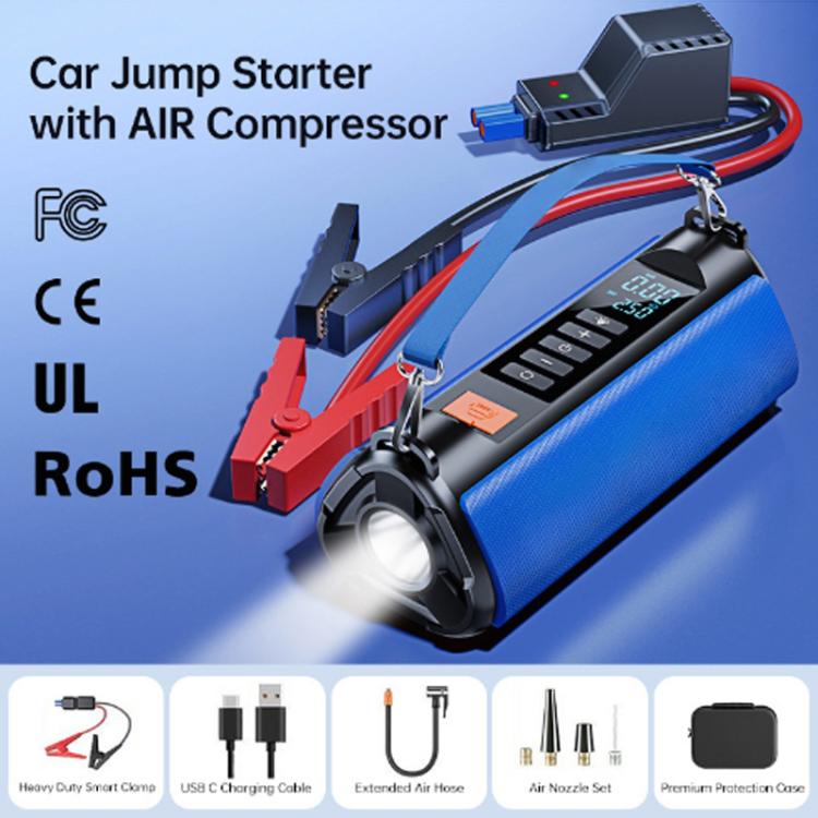 TS03H 8400mAh + EVA Bag Car Emergency Start Power Supply Air Pump Integrated Machine, High Version, High Version