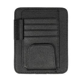 Multifunctional Car Litchi Pattern Glasses Holder Sun Visor Bill Holder, Glasses Holder